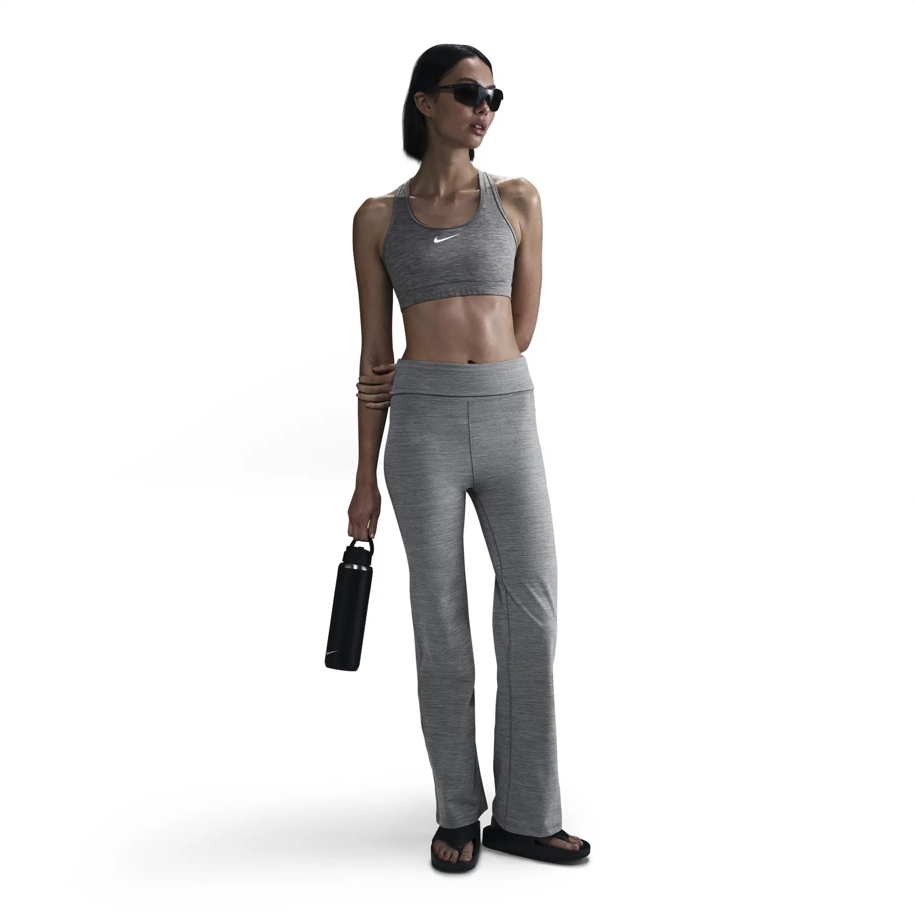 Ausgestellte Leggings, Damen One - Gris - female - Size: L