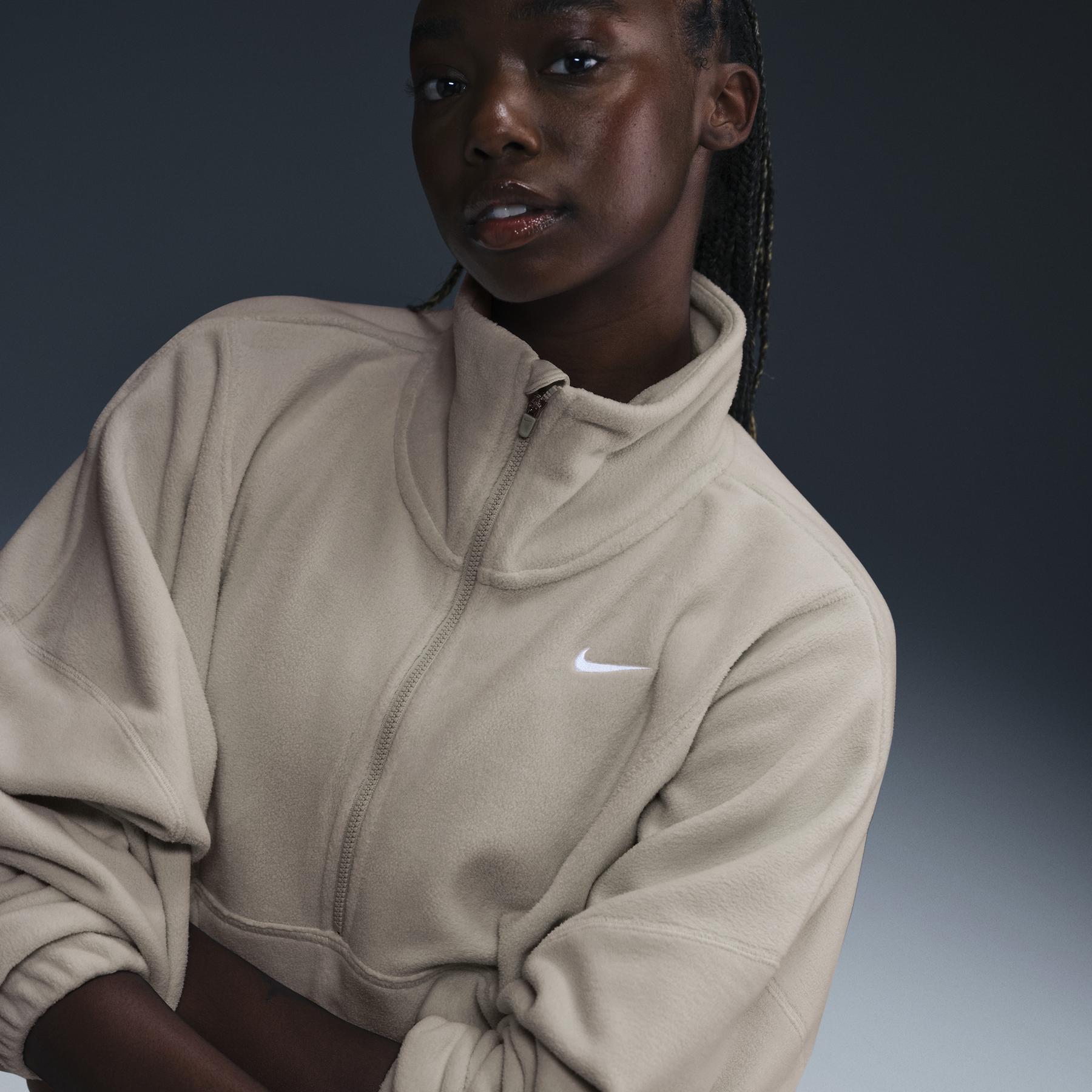 Oversized women's half-zip fleece Nike One | Foot-Store