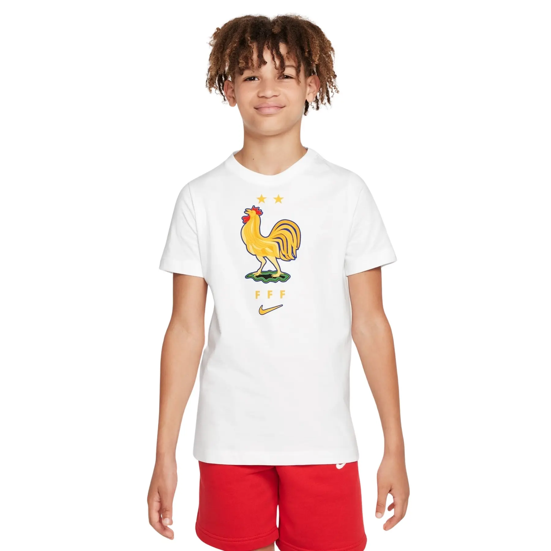 T-Shirt Kinder Crest Frankreich 2024/25 - Blanc - unisex - Size: XL