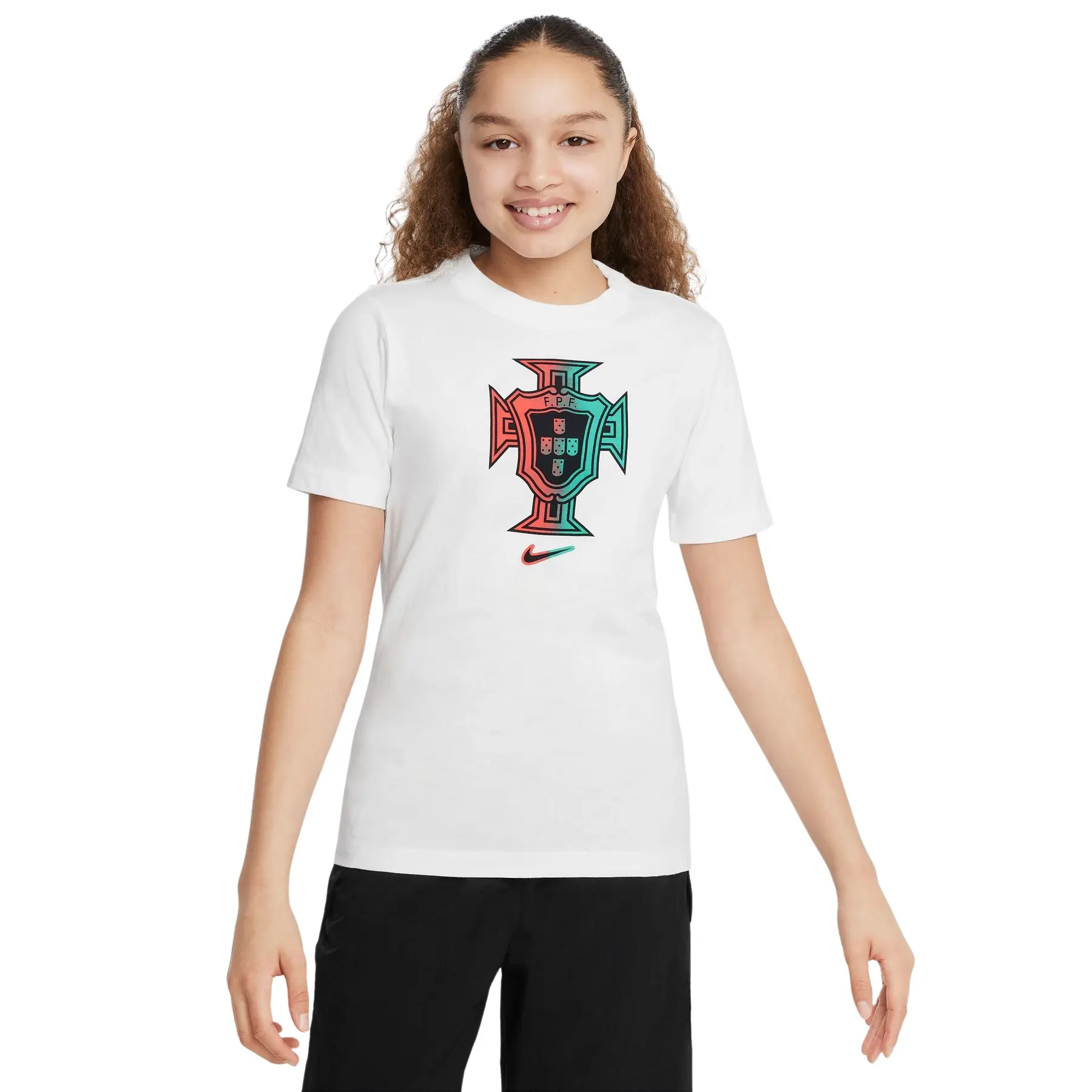 T-Shirt Crest Kind Portugal Euro 2024 - Blanc - unisex - Size: 8/9 ans