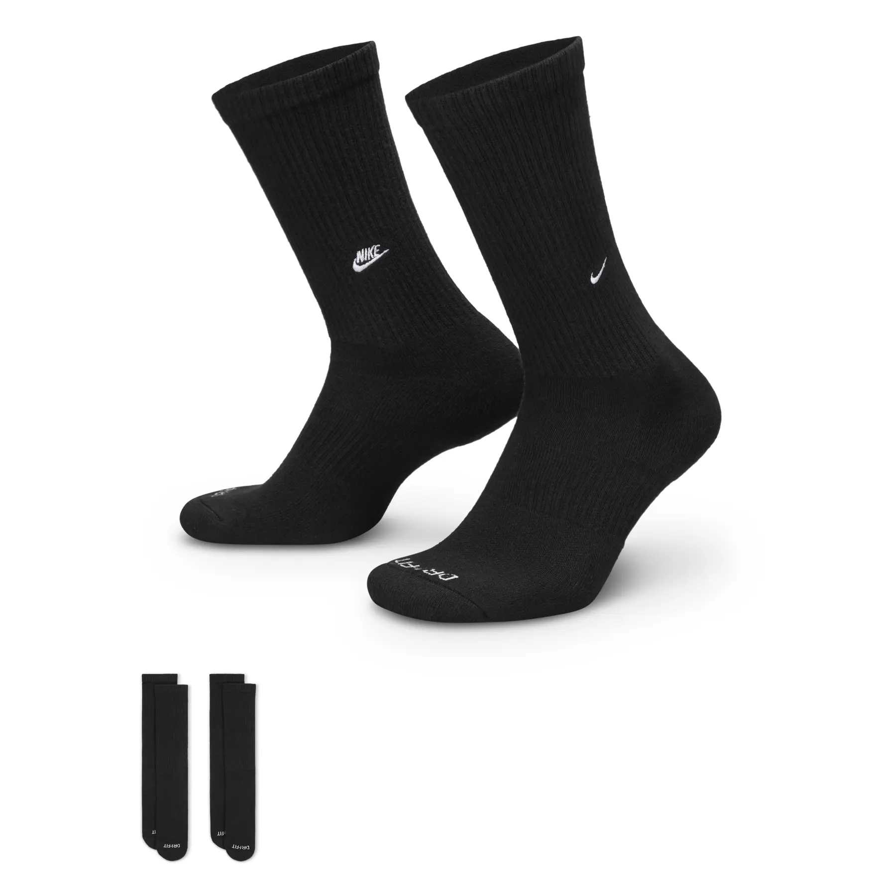 Socken Everyday Cushioned (x2) - Noir - unisex - Size: 38/42