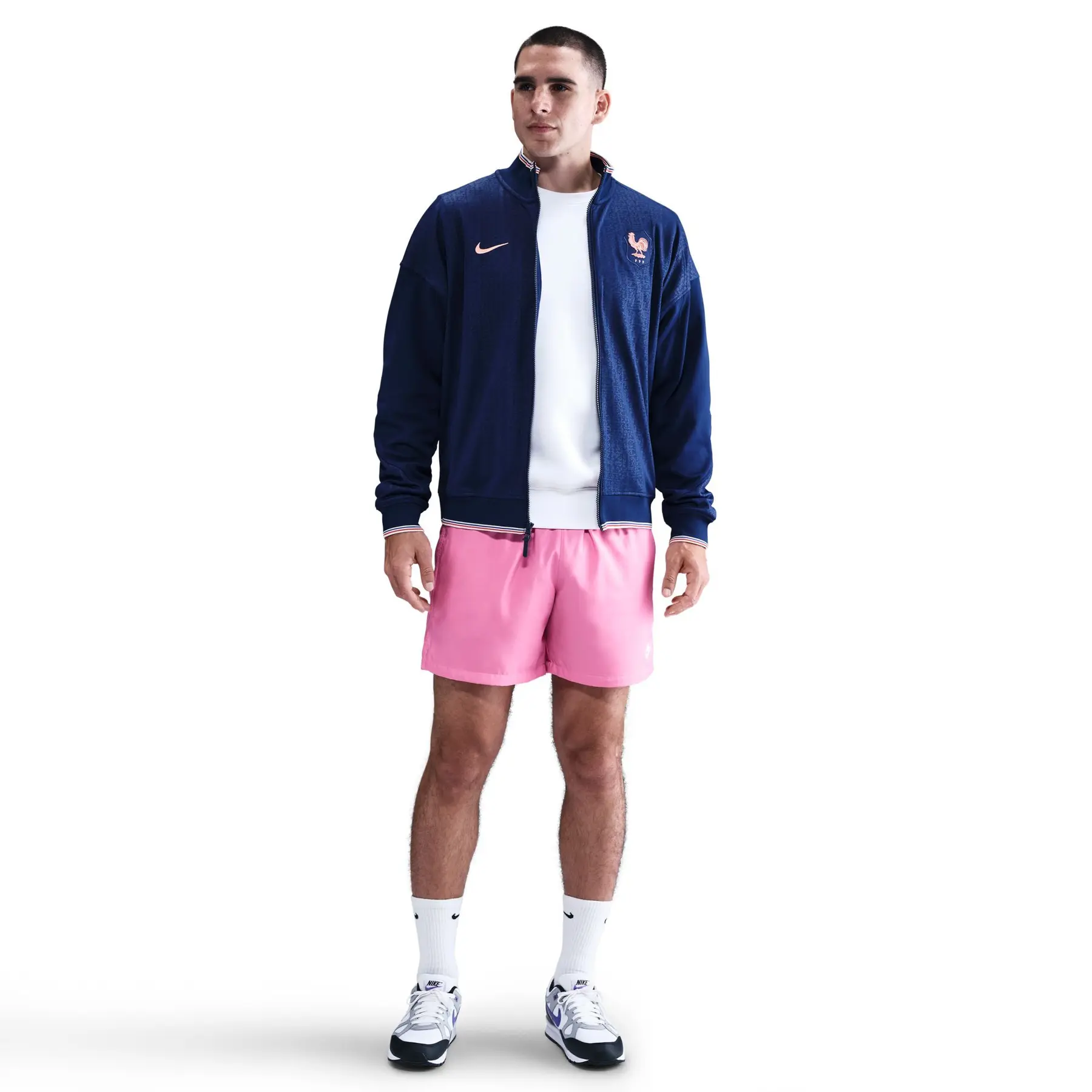 ナイキ フランス代表 24-25 CE フーデッドウーブントラックスーツ 海外M FRANCE NIKE 2022 WORLD CUP SOCCER TRAINING ANTHEM TRACK TOP SIZE