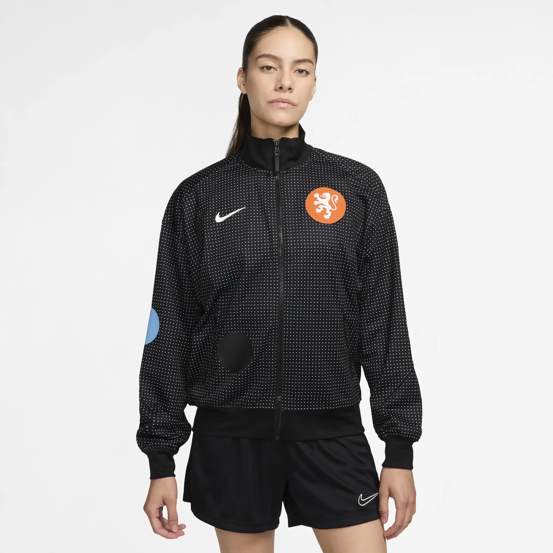 Damen Sweatjacke Niederlande Academy Pro - Noir - female - Size: XL