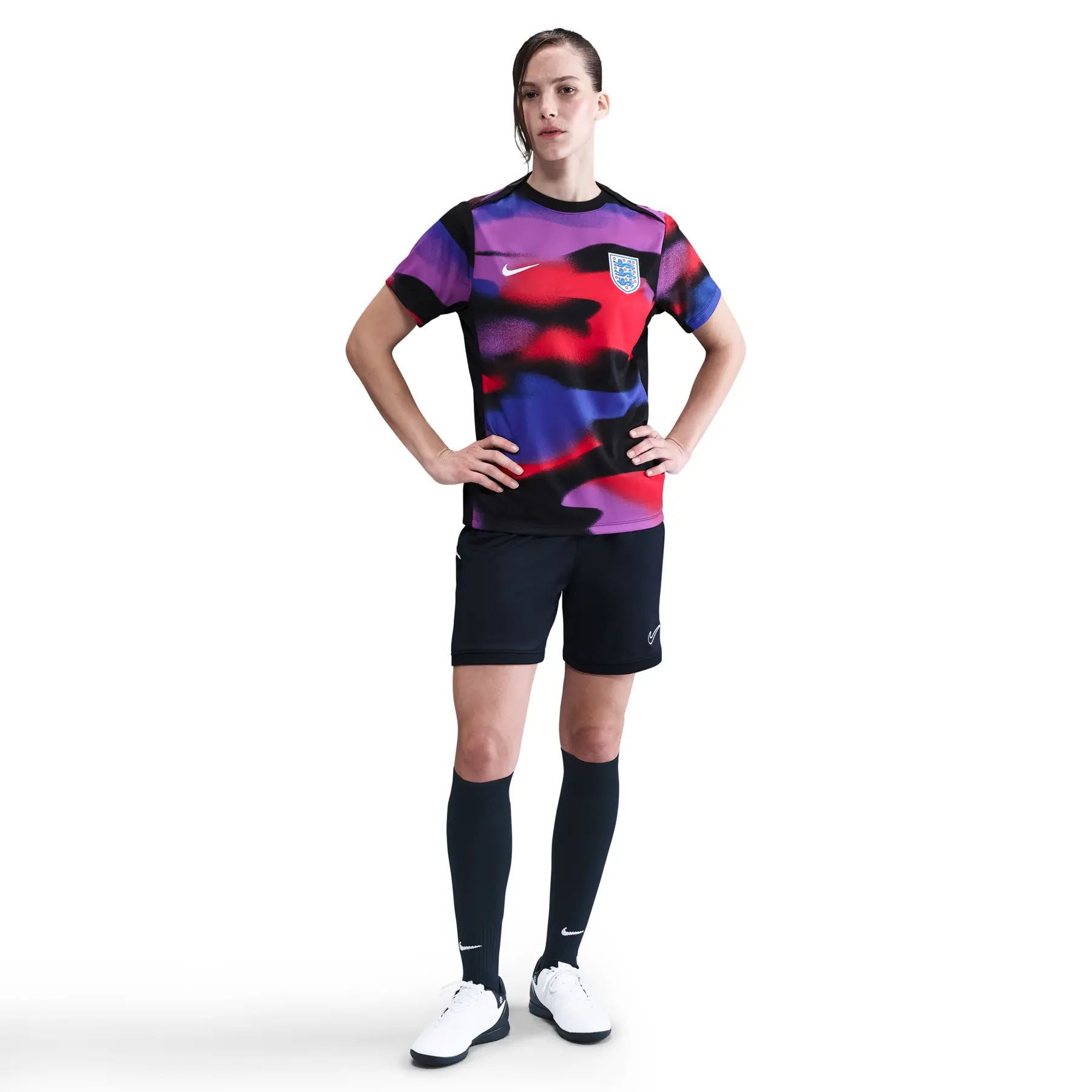 England Damen Prematch Trikot Academy Pro 2025 - Bleu - female - Size: M