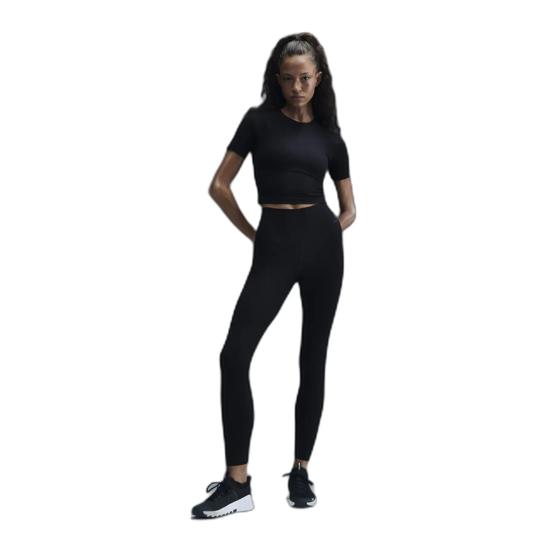 High-waisted ribbed 7/8 leggings for women Nike Zenvy | Foot-Store