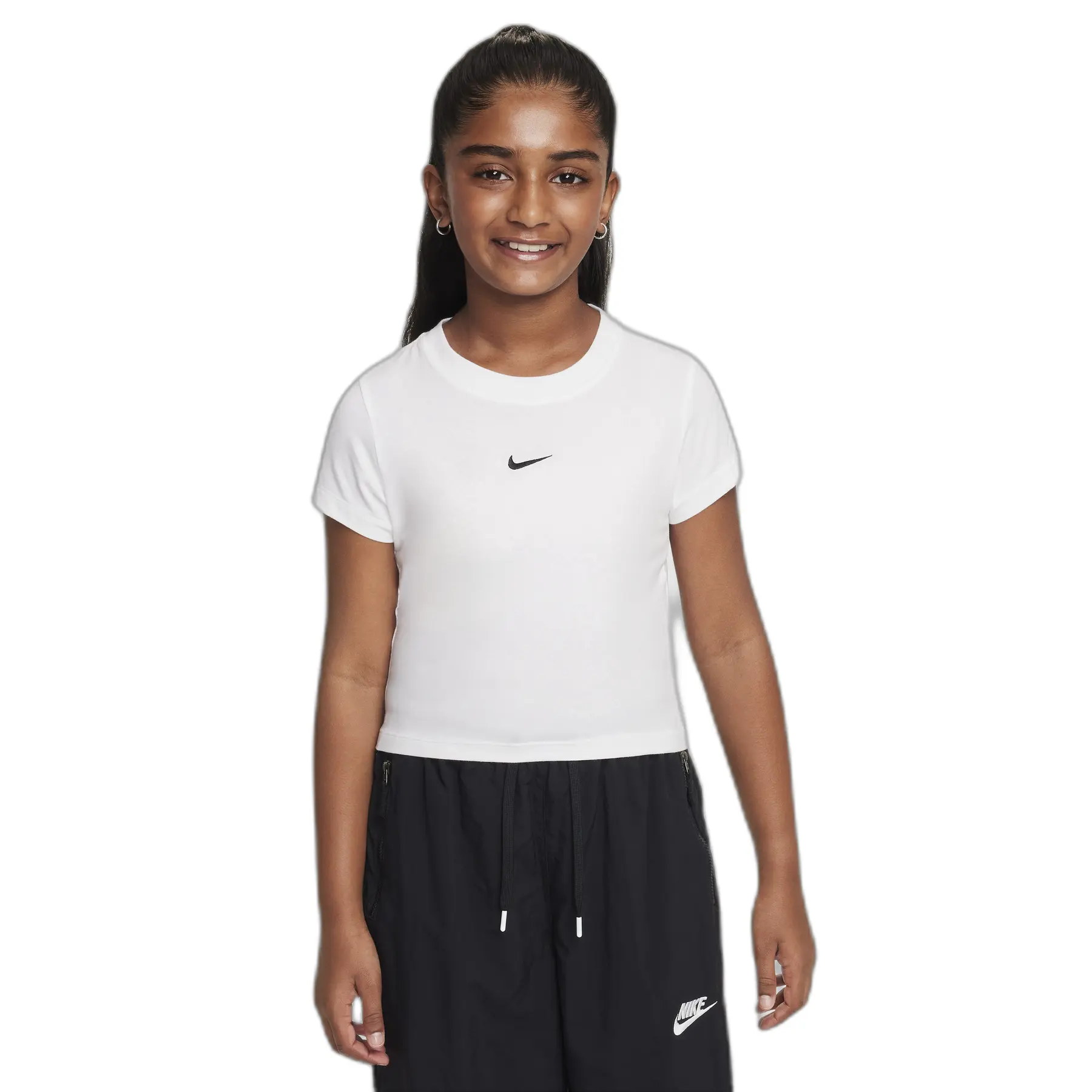 Nike Blanc T-Shirt Da Bambina