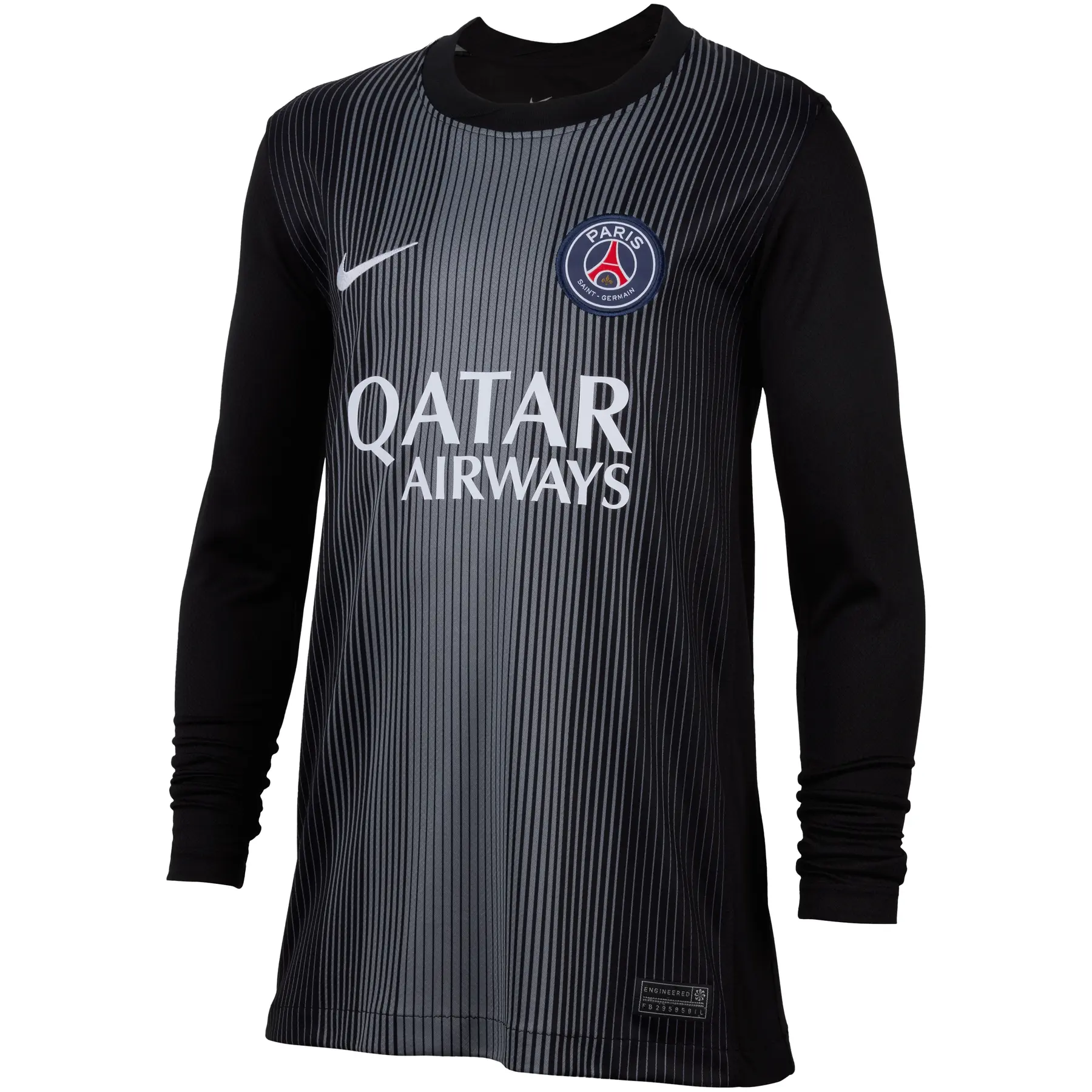 Langarmshirt Kinder PSG Statdium 2025/26 - Noir - unisex - Size: 13/15 ans