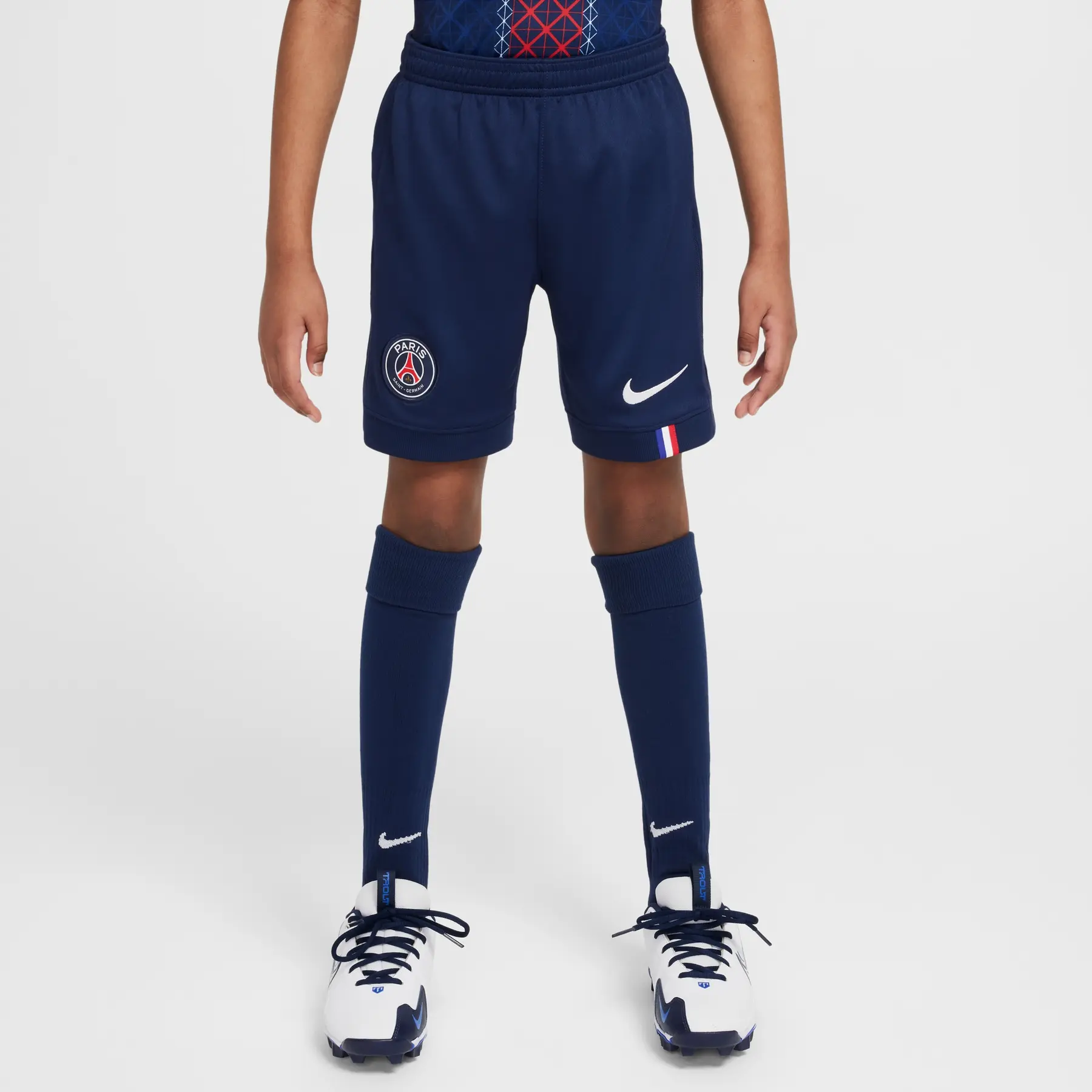 Short PSG Enfant Officiel Paris Saint-Germain - Short Foot 100% Coton Ultra Confortable