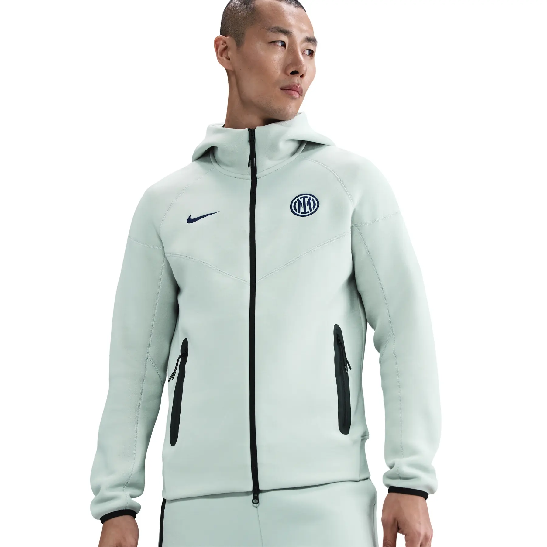 Inter Mailand Full Zip Sweatjacke Tech Fleece 2025/26 - Gris - male - Size: XS