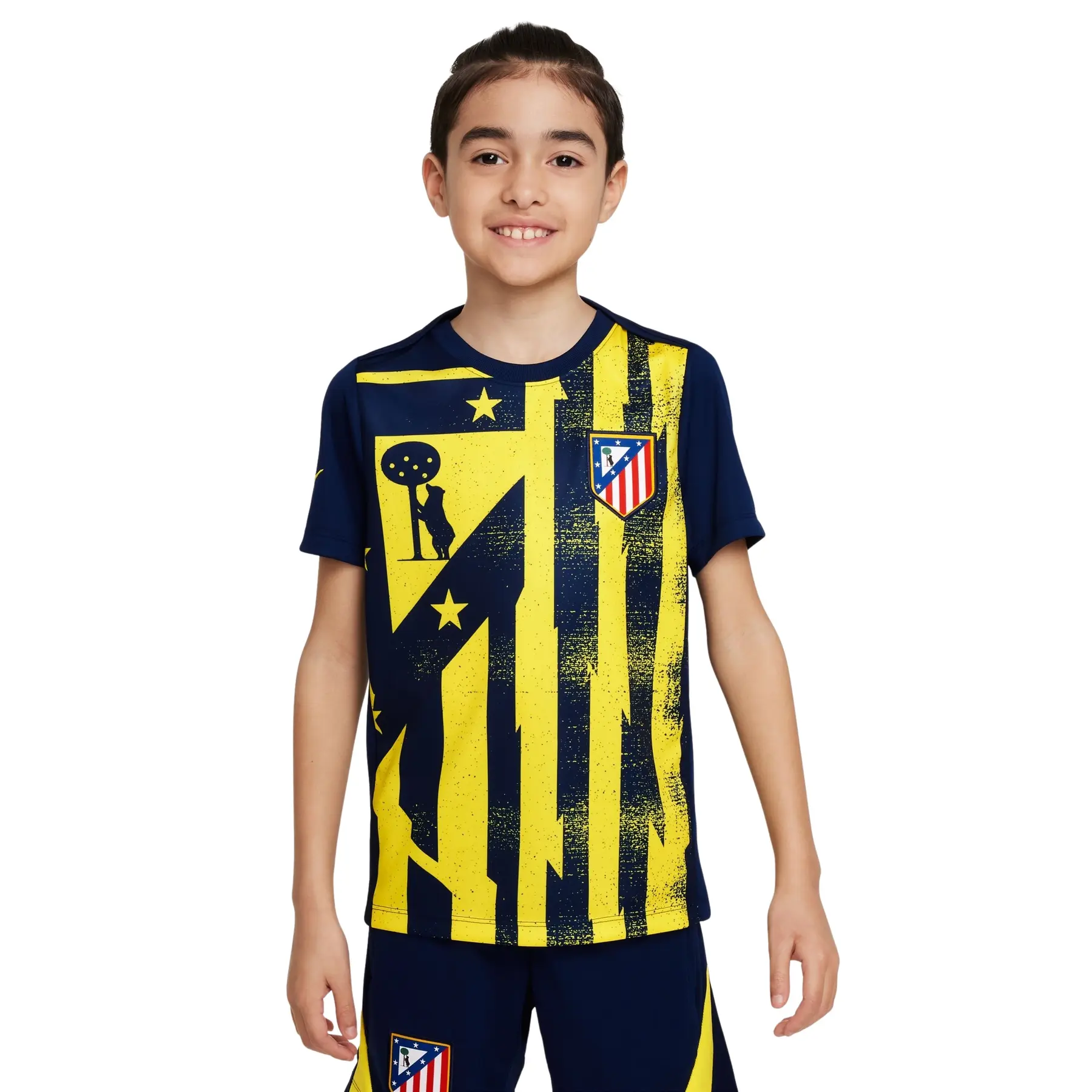Atlético Madrid Prematch Kindertrikot Academy Pro 2025/26 - Bleu - unisex - Size: 10/12 ans