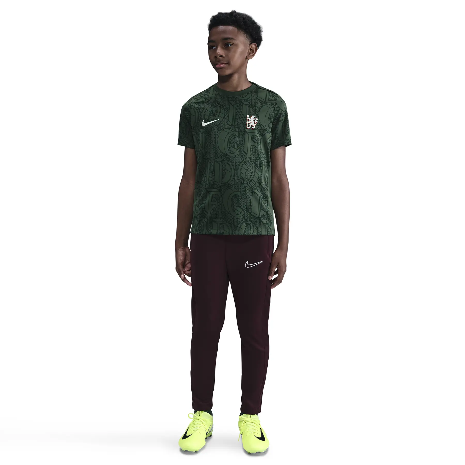 Chelsea Prematch Kindertrikot Dri-FIT 2025/26 - Vert - unisex - Size: 7/8 ans