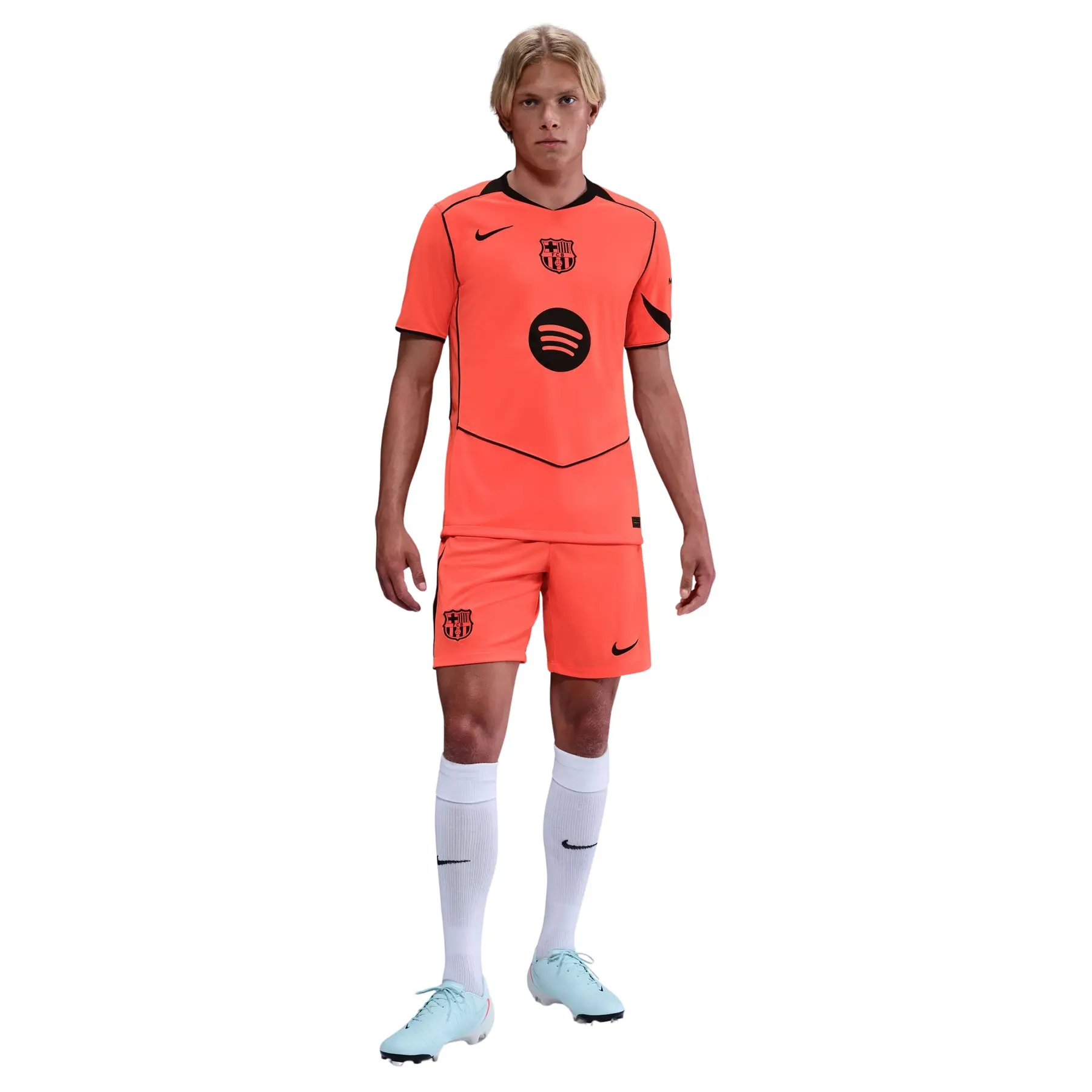 Kurze Dritte FC Barcelona 2025/26 - Orange - male - Size: XS