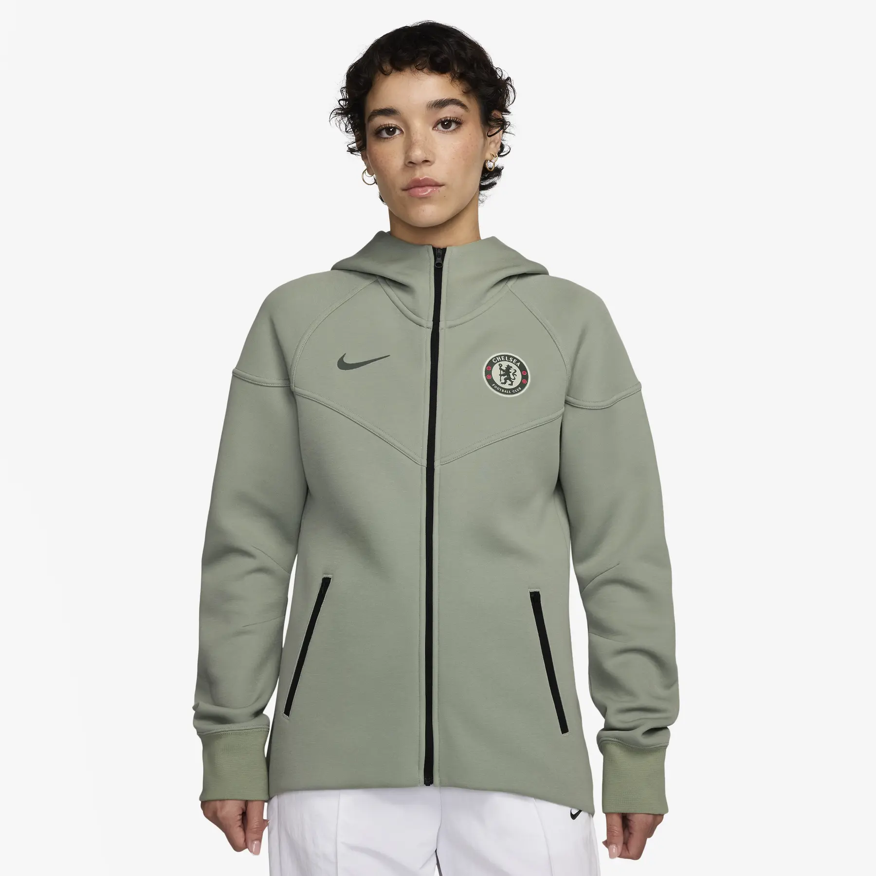 Chelsea Damen Sweatjacke Tech 2025/26 - Vert - female - Size: S