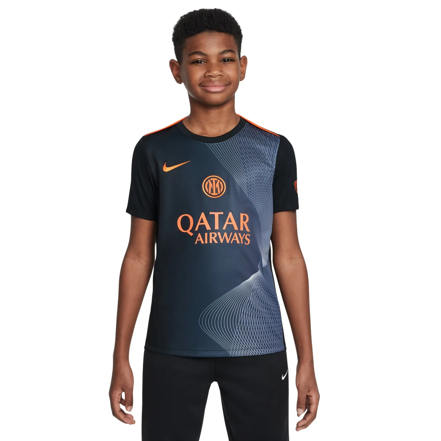 Inter Mailand Kinder Pre-Match Trikot Academy Pro 2025/26 - Noir - unisex - Size: 12/13 ans