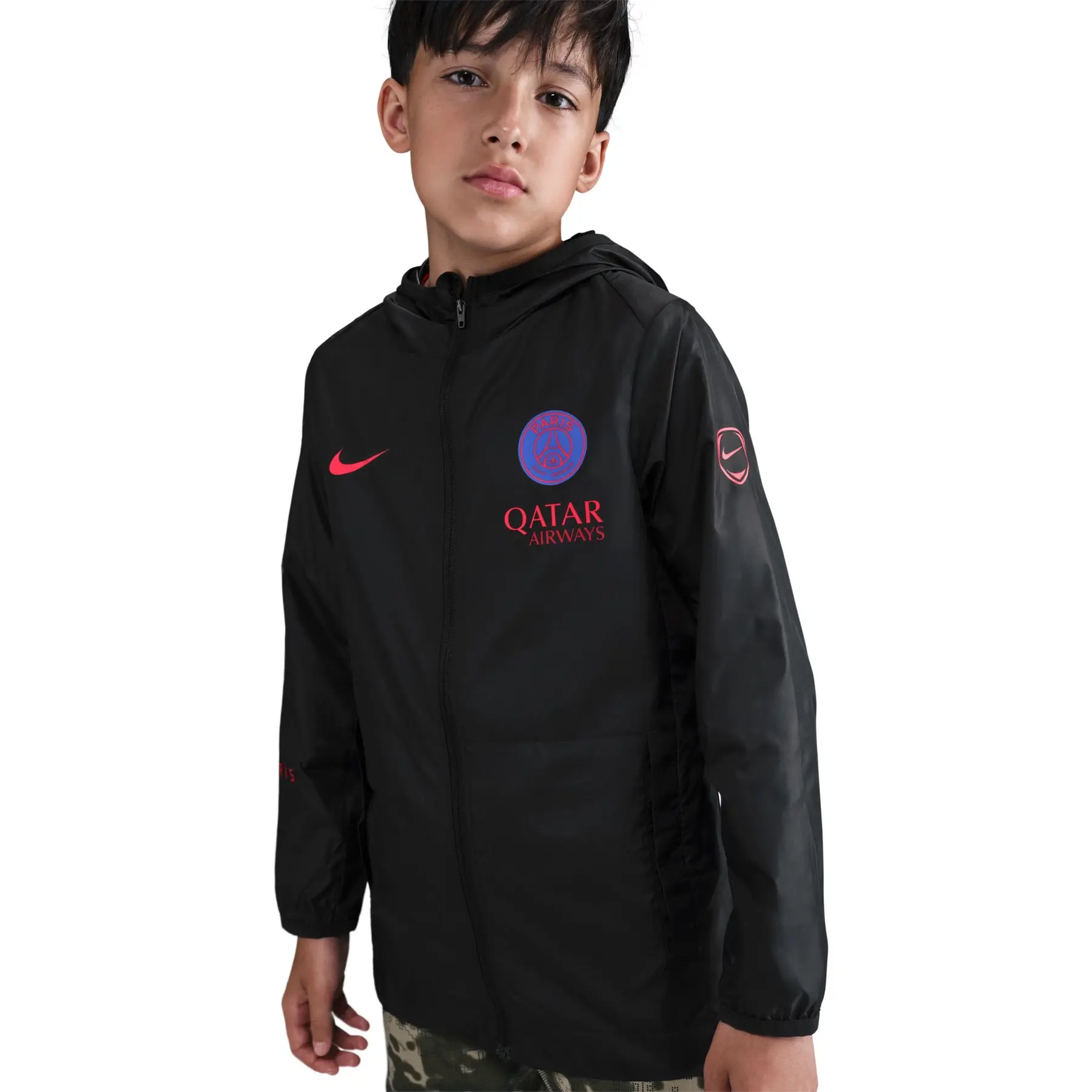 PSG Third Kids Hooded Tracksuit Jacket Academy Pro 2025/26 | Foot