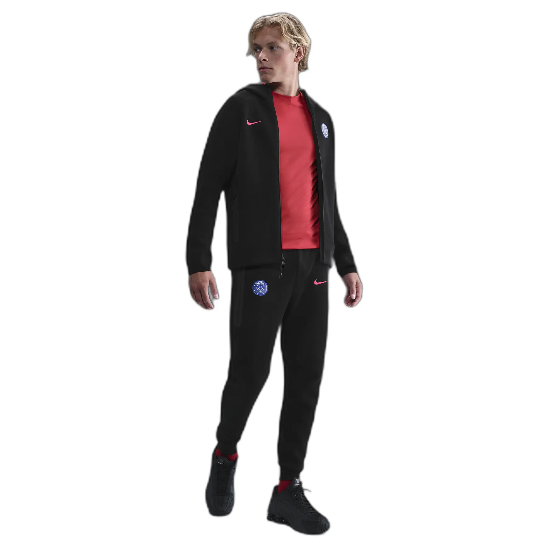 PSG Kapuzenjacke mit Reißverschluss Tech - Noir - male - Size: L