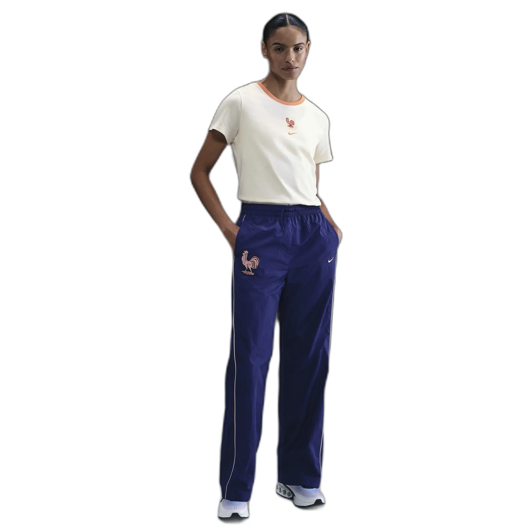 Damen T-Shirt Frankreich 2025 - Blanc - female - Size: XS