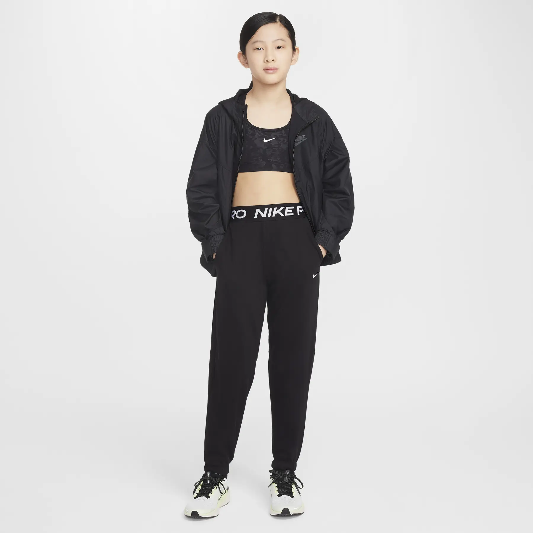 Nike Unisex Kids Noir Kids' Joggers Pro Fleece Dri-Fit