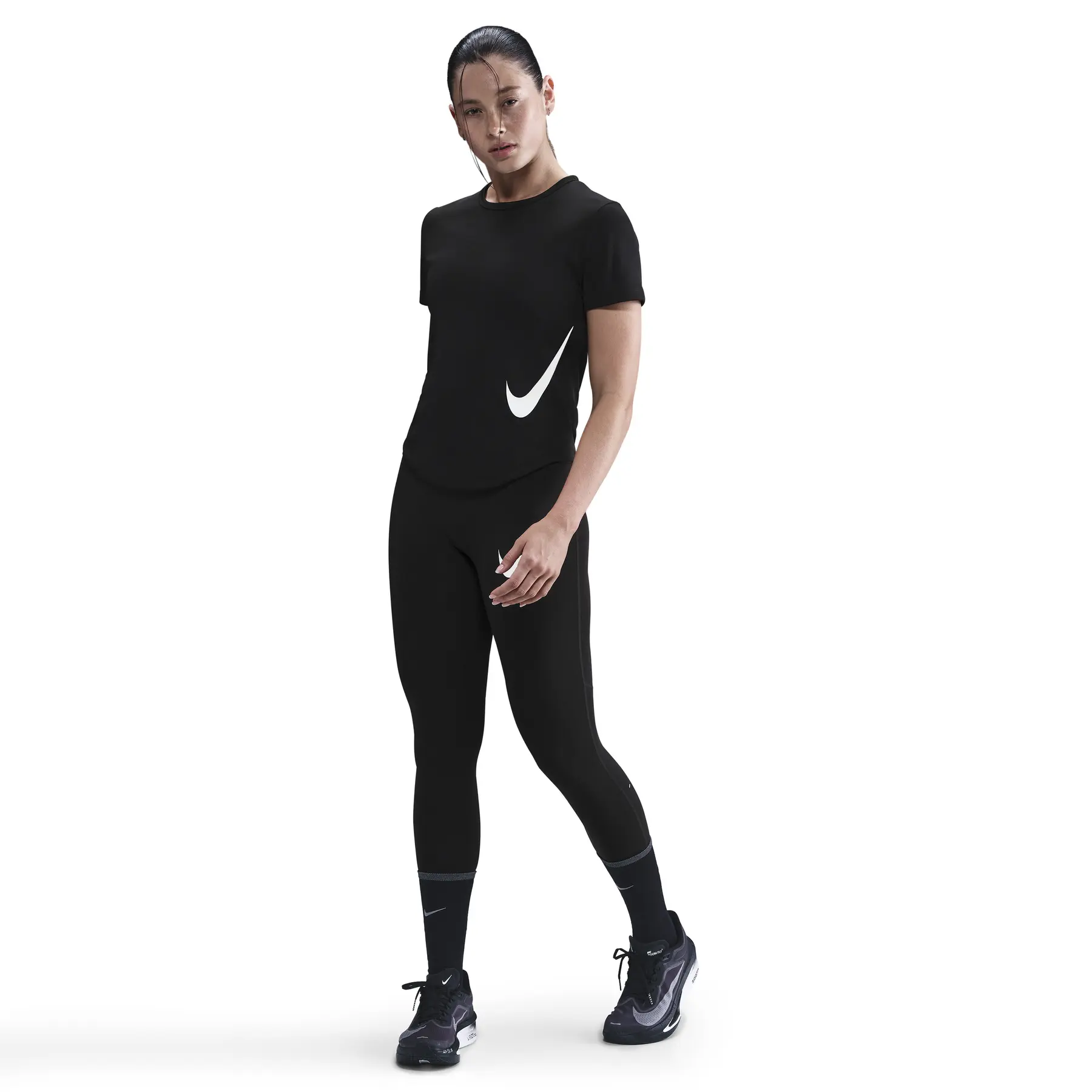 Trikot Damen Tempo Swoosh - Noir - female - Size: XS