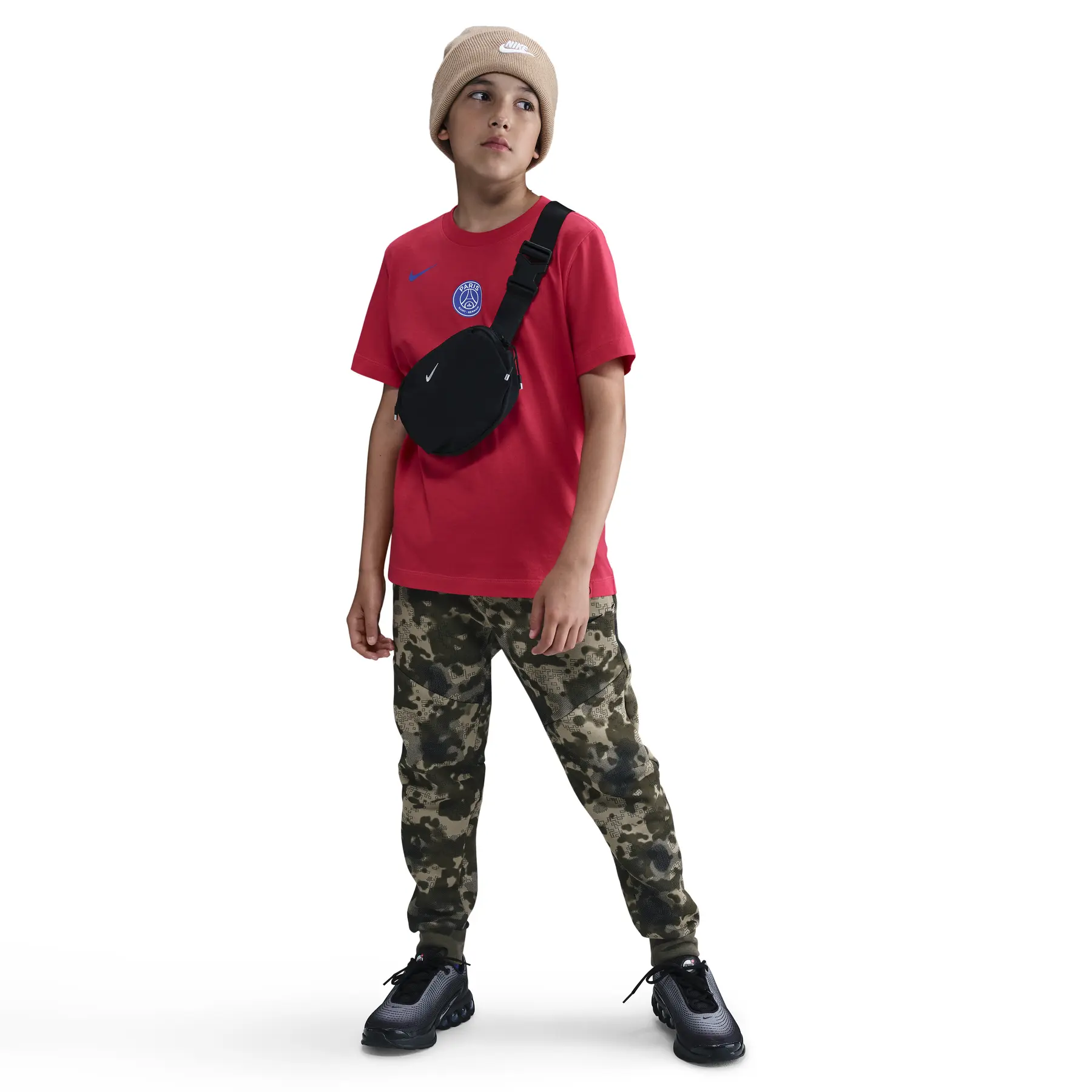 PSG Kinder T-Shirt Third Total 90 2025/26 - Rouge - unisex - Size: 8/10 ans