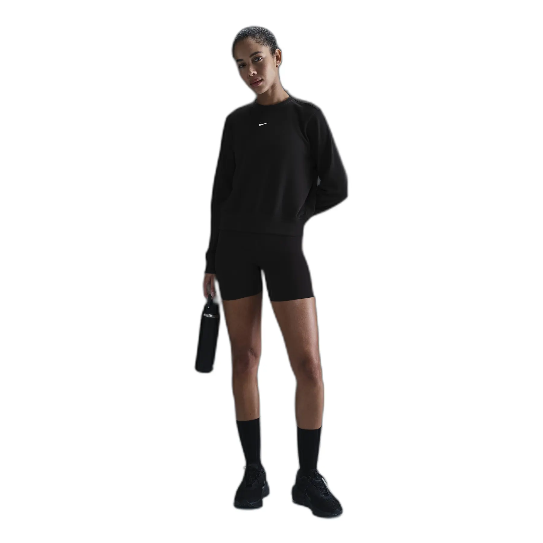 Rundhals-Sweatshirt Damen One Dri-FIT - Noir - female - Size: L