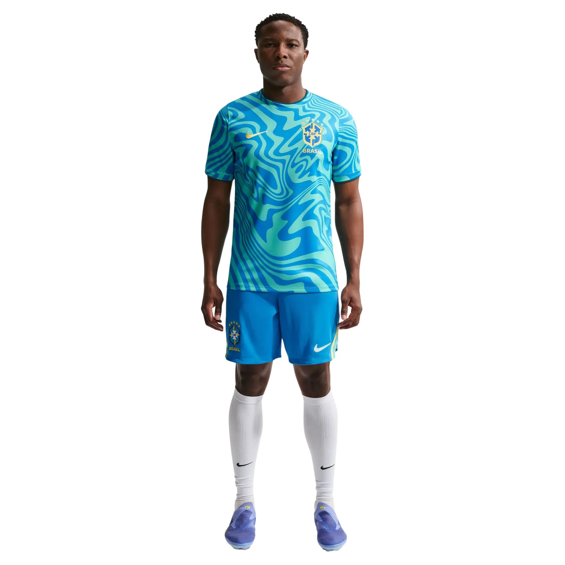 Maillot Prematch Brasilien Coupe du monde 2026 - Vert - male - Size: M
