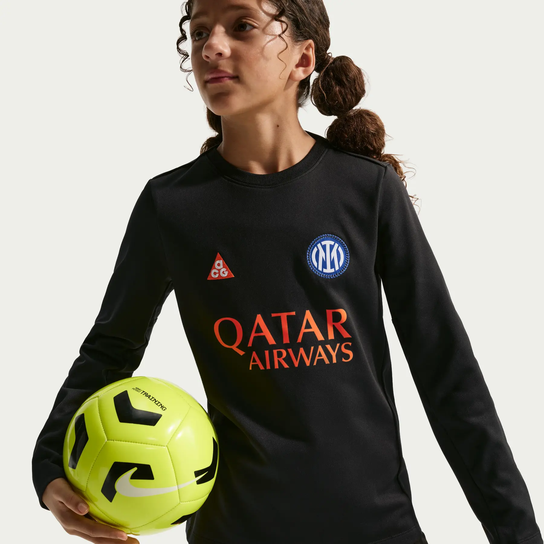 Inter Milan Long Sleeve Pre-Match Shirt for Kids ACG Academy Pro