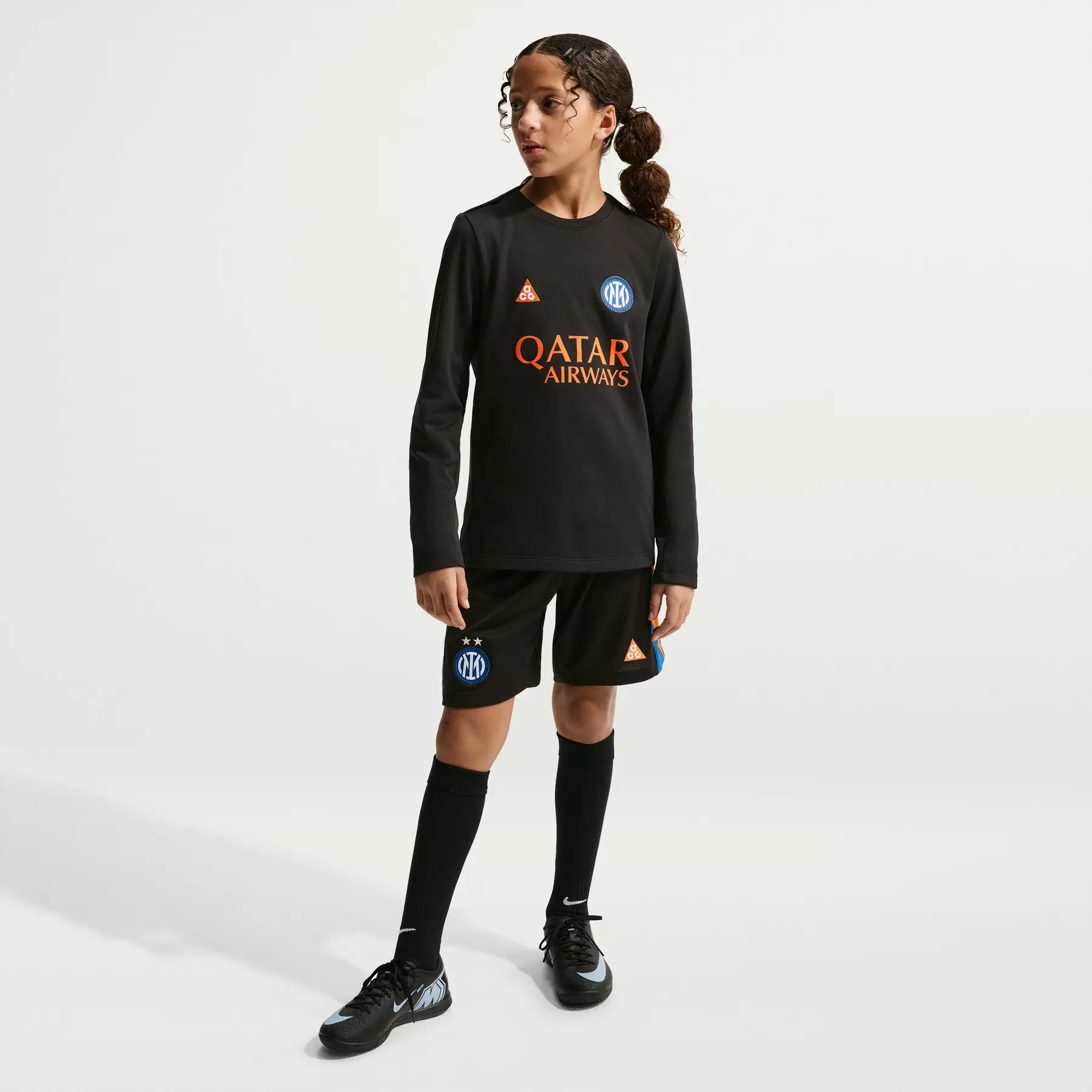 Inter Milan Long Sleeve Pre-Match Shirt for Kids ACG Academy Pro