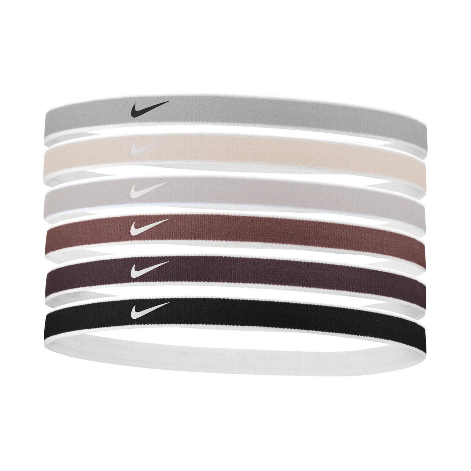Nike Bandeau Swoosh (6), Blanc, Taille TU