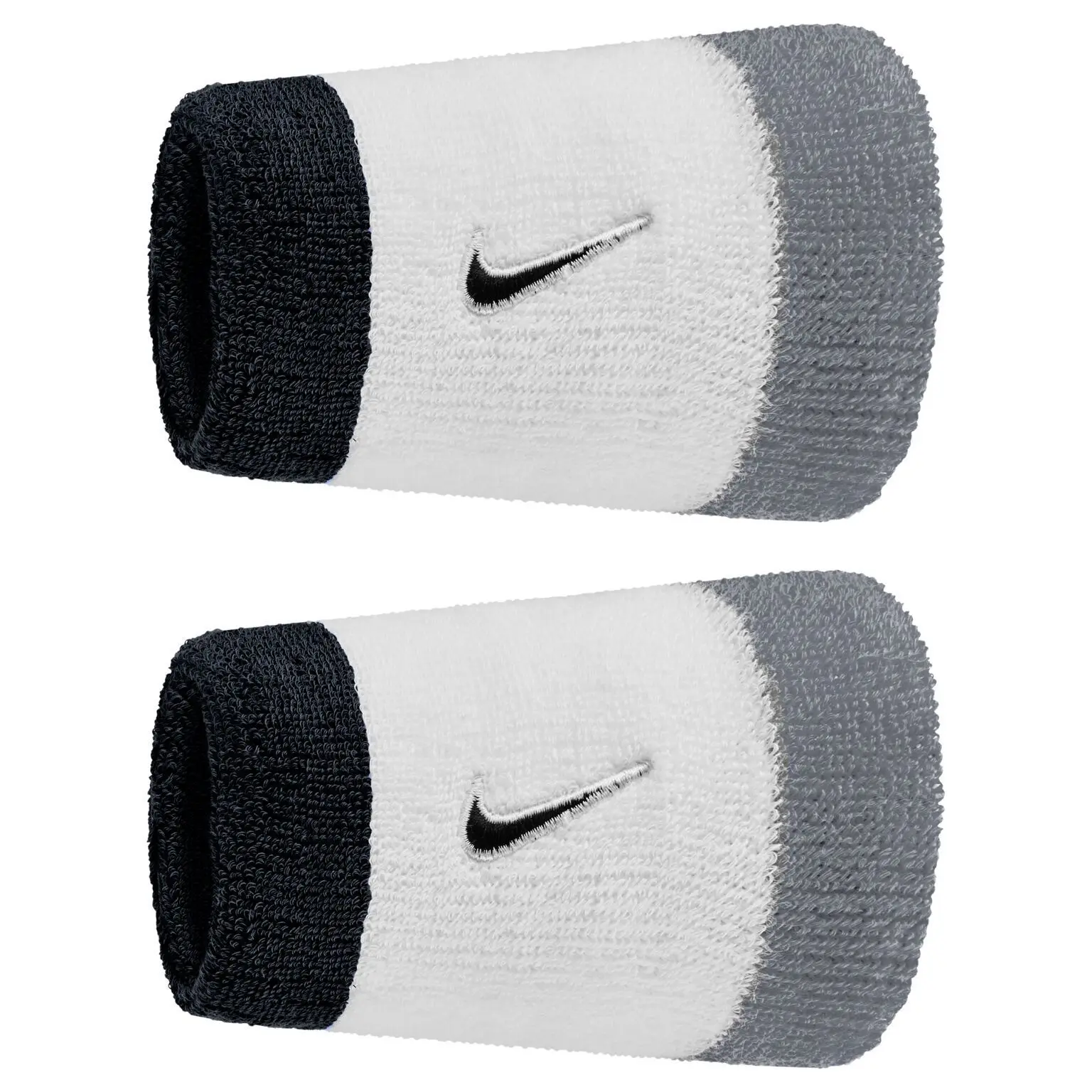 Flauschiges Handgelenkband Nike Swoosh Classic Double Wide (x2)