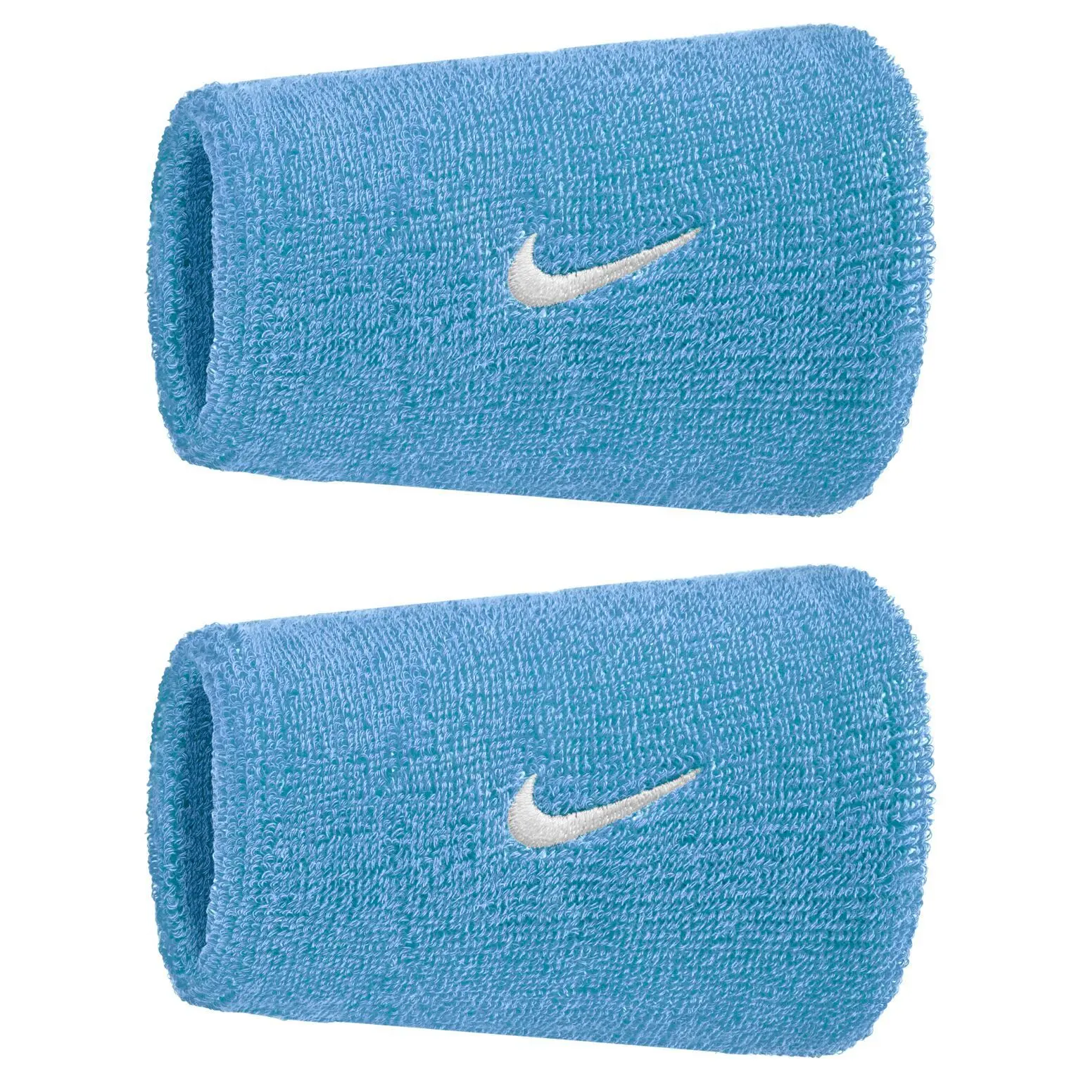 Flauschiges Handgelenkband Nike Swoosh Classic Double Wide (x2)