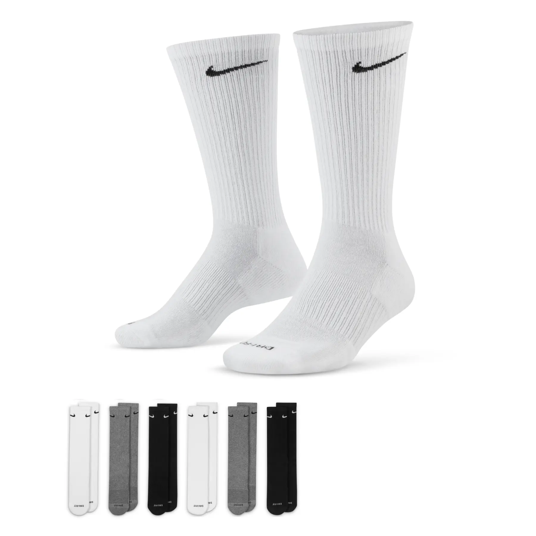 Football Socks Nike Everyday Plus Cushion Crew (x12) | Foot-Store
