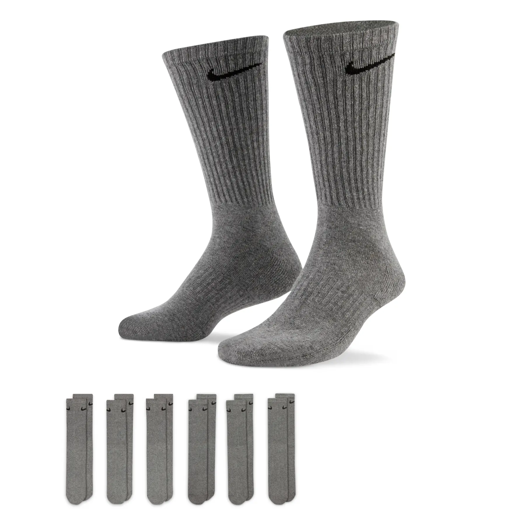 Paar Socken Everyday Cushioned (x6) - Gris - unisex - Size: 38/42