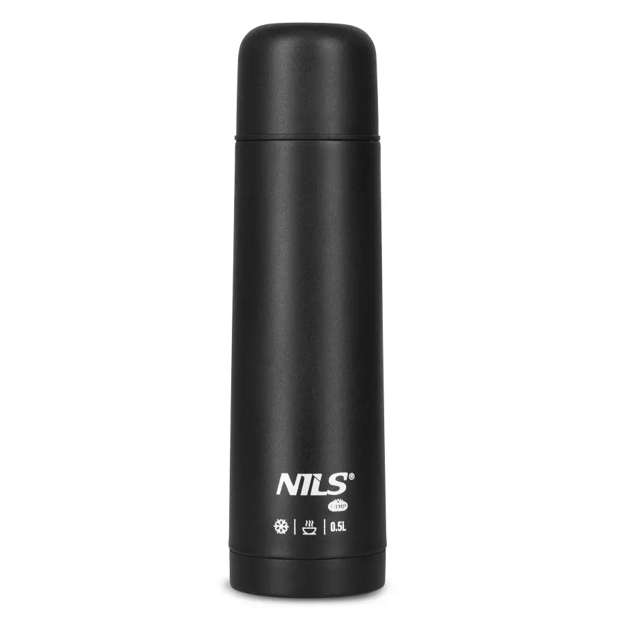Nils Camp Unisex Noir Travel Thermos Nc3803