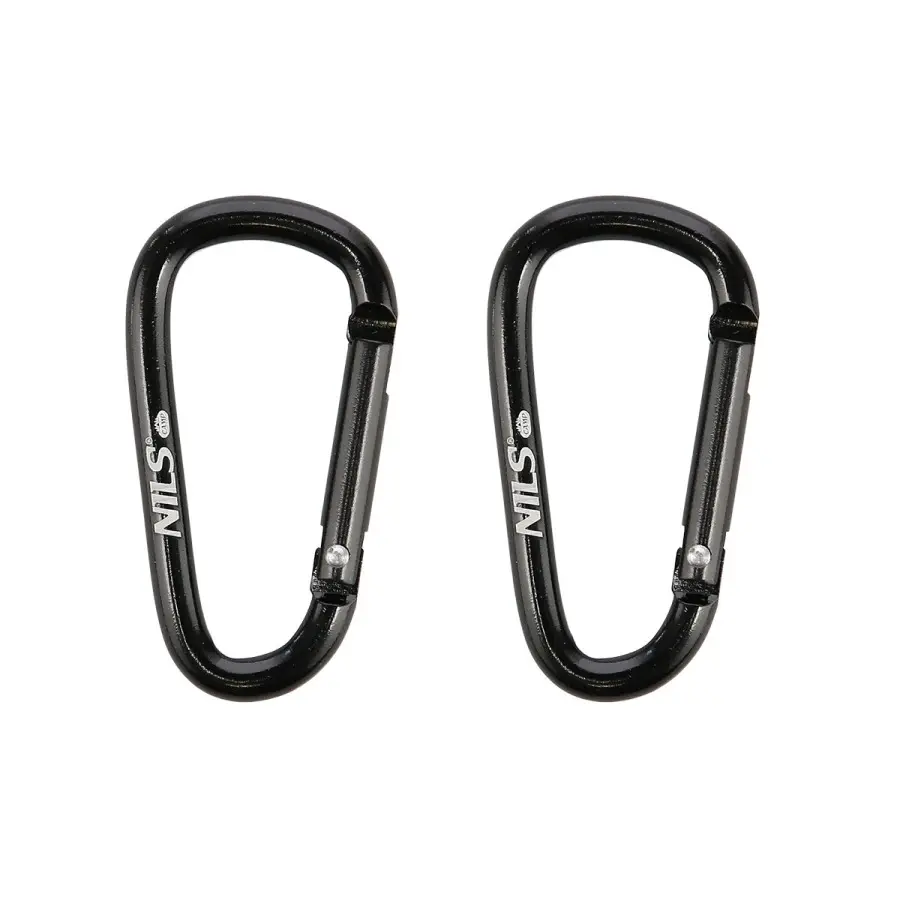 Nils Camp Unisex Noir Carabiner Nc1710 (X2)