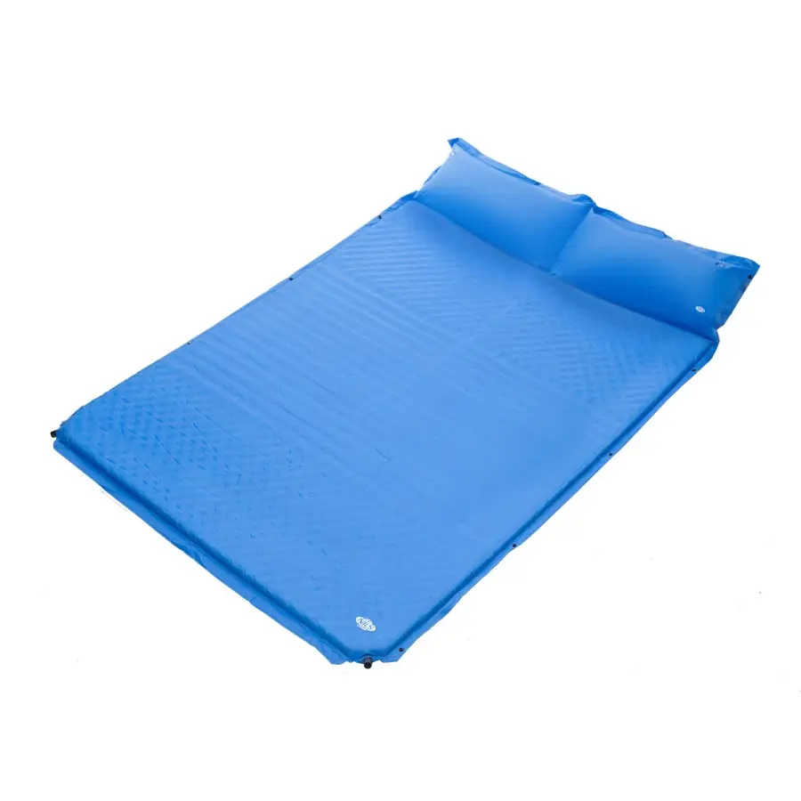 Nils Camp Unisex Bleu Double Self-Inflating Mattress With Pillow Nc4060