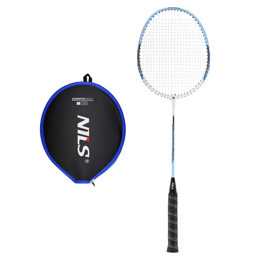 Badminton-Schläger aus Aluminium isometrisch + Schutzhülle NILS NR204