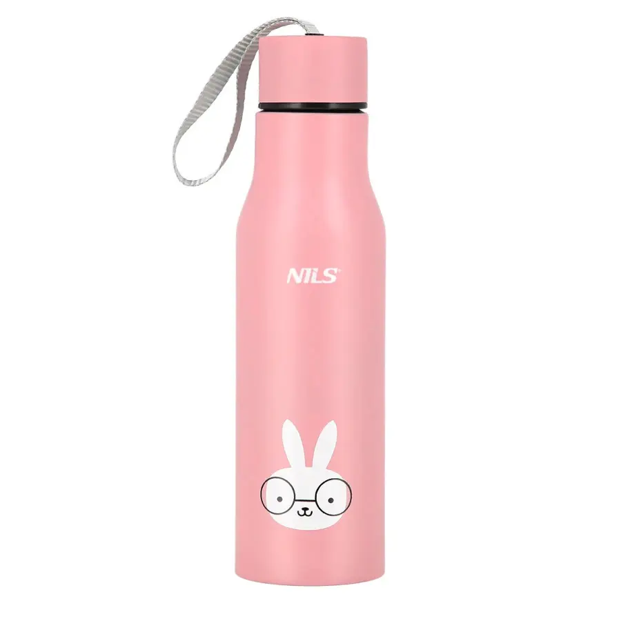 Nils Unisex Rose Isothermal Bottle Ncb12 Bunny