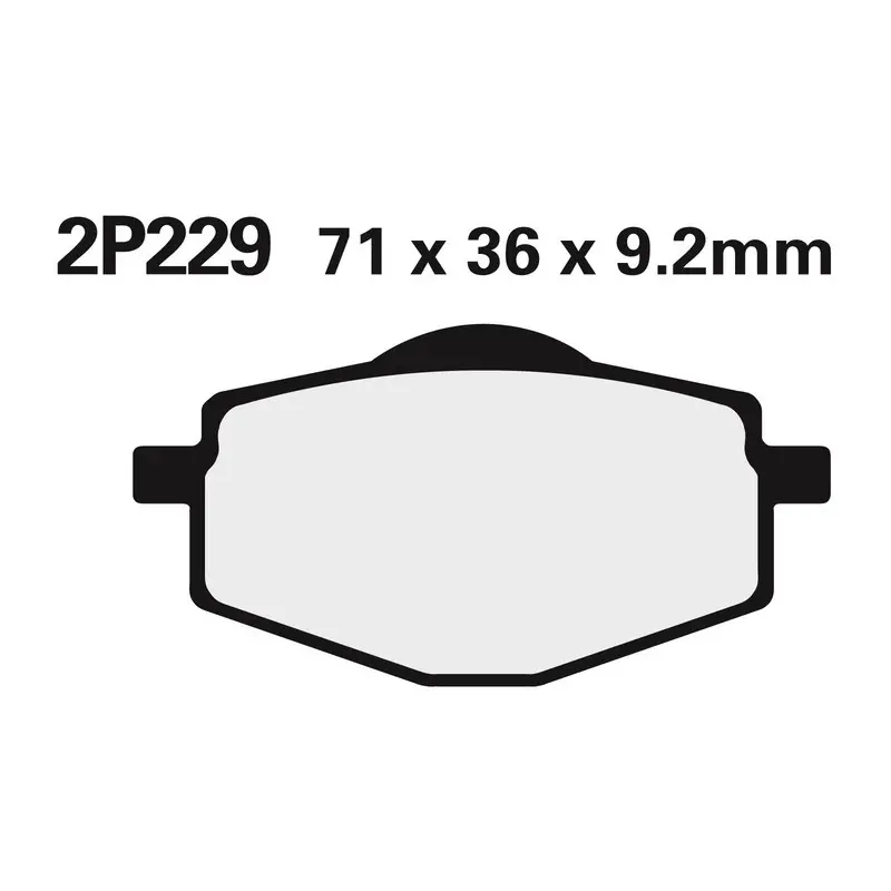 Semi-Metallic Bremsbelag Nissin 229GS
