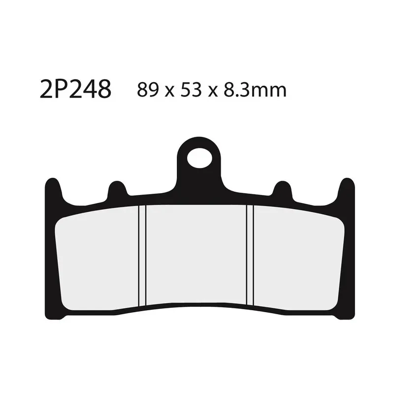 Semi-Metallic Bremsbelag Nissin 248NS