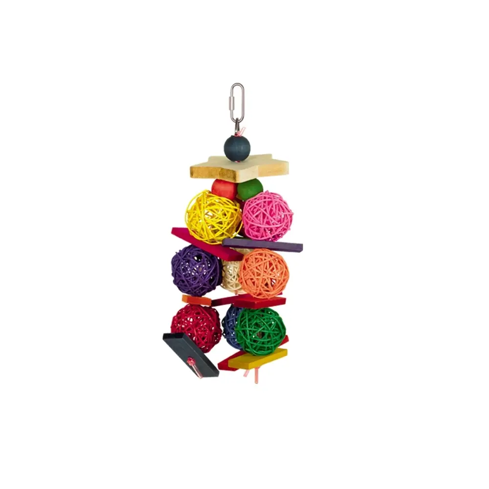 Nobby Pet Multicolore Bird Toy For Cage Stern
