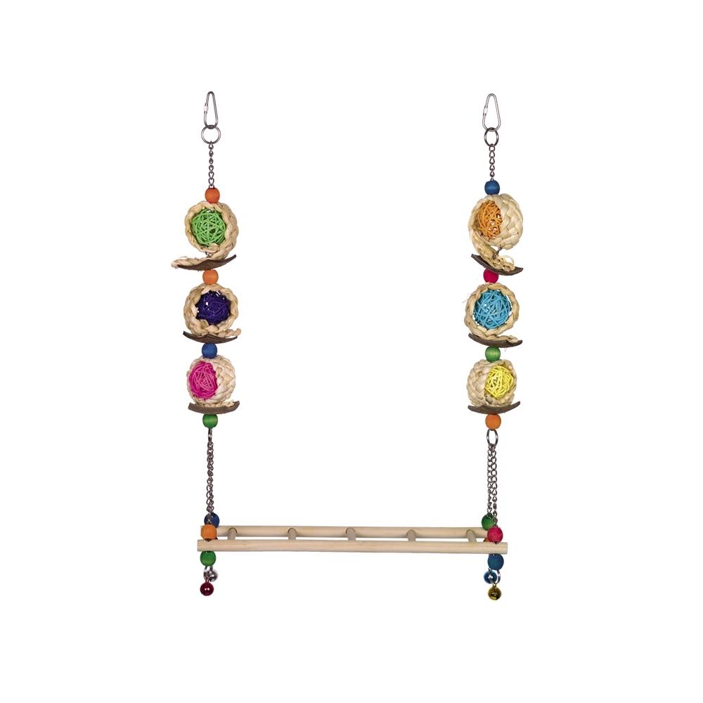 Giocattolo per gabbia per uccelli Nobby Pet Leiterschaukel Mit Glöckchen