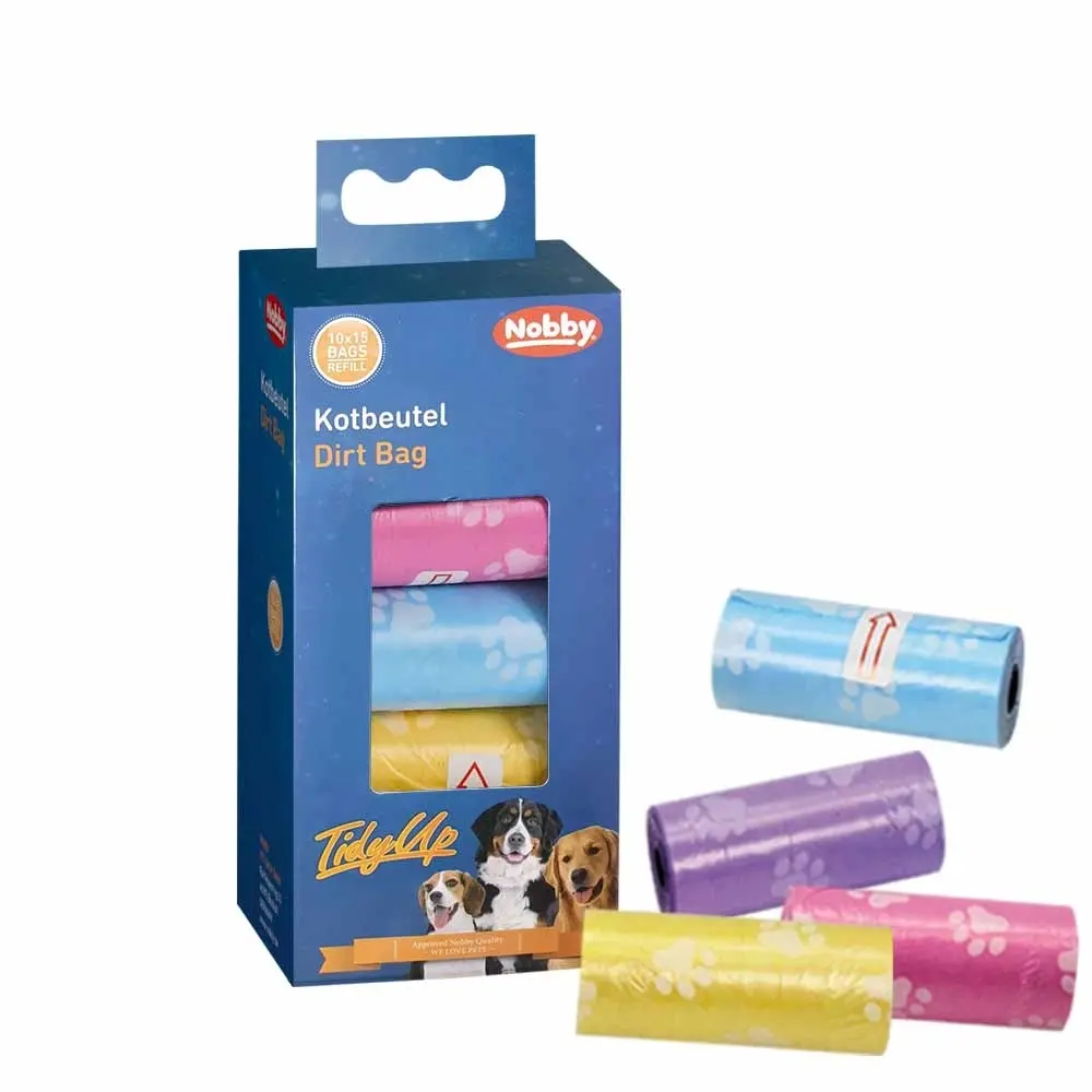 Meilleurs prix pour Sac à déjections canines avec empreinte de patte Nobby Pet TidyUp Lot économique (x10)