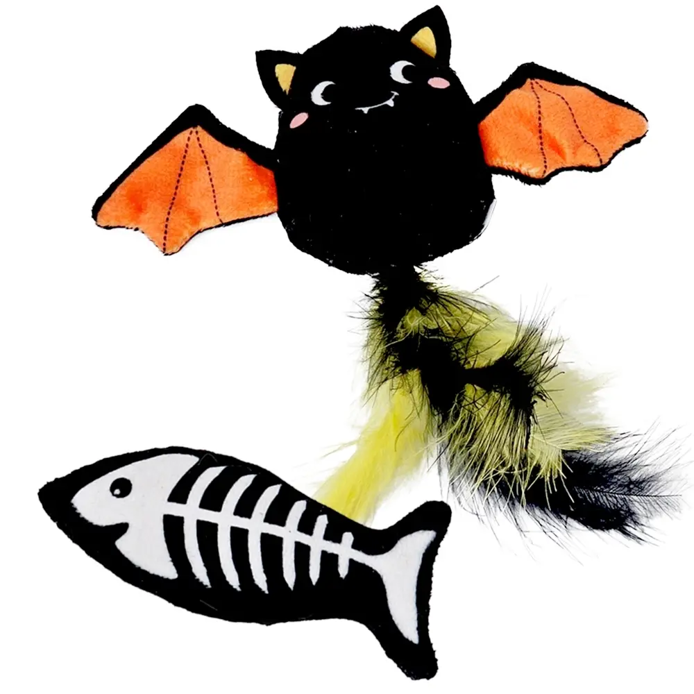 Comparer les prix de Peluche pour chien Chauve-souris et poisson d'Halloween Nobby Pet (x2)