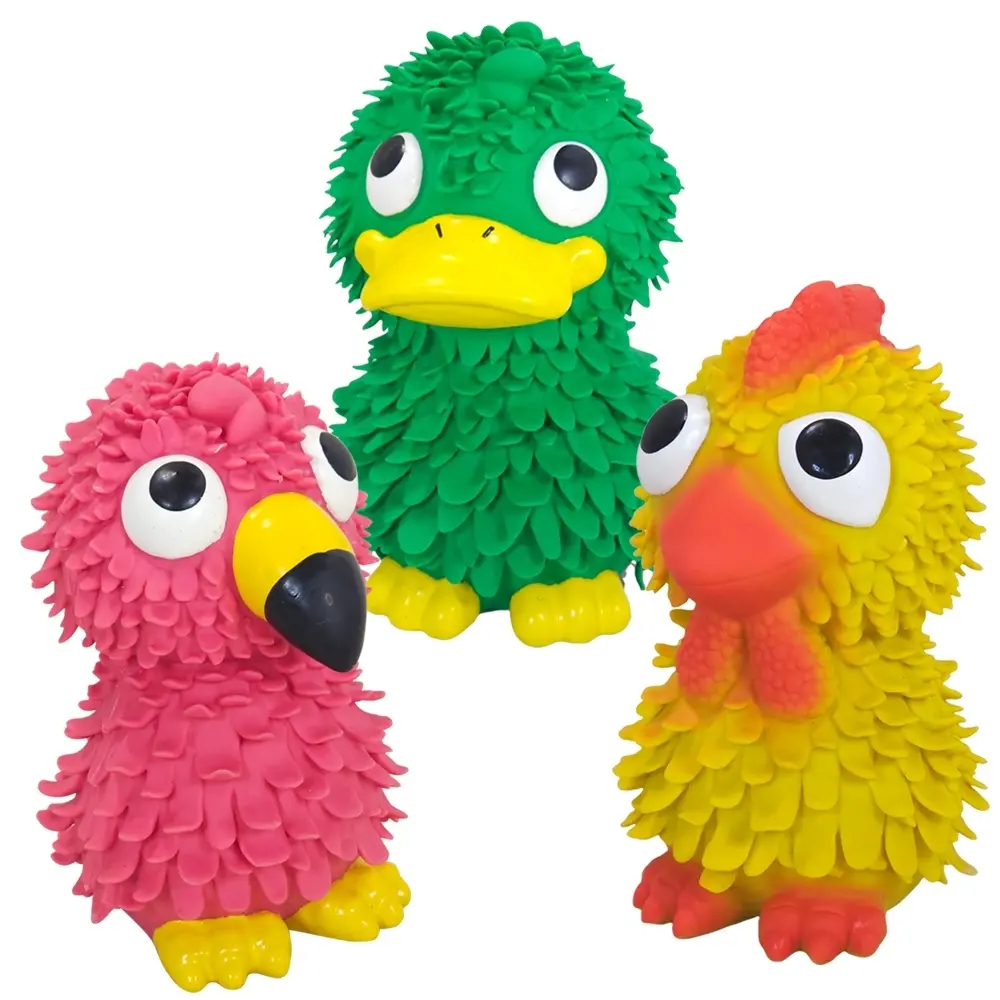 Comparer les prix de Jouet peluche pour chien Nobby Pet Latex Flamingo, Hähnchen Und Ente