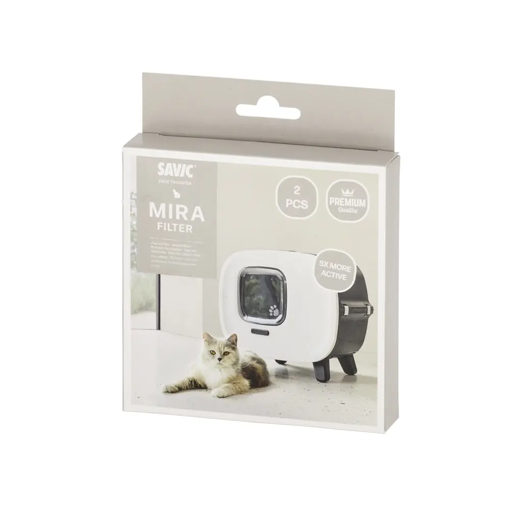 Nobby Pet Noir Replacement Filter For The Litter Box Mira (X2)