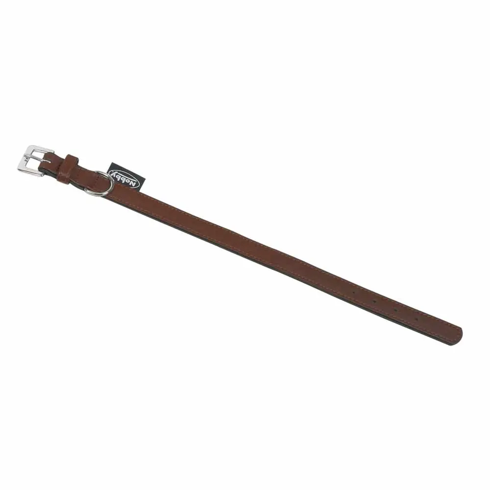 Meilleurs prix pour Collier Chien Cuir D'agneau Brun 60cmx30mm