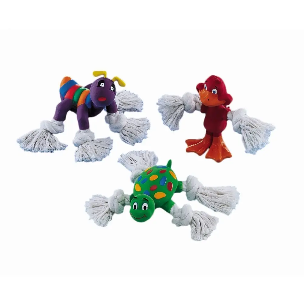 Comparer les prix de Jouet pour chien animaux en latex avec corde Nobby Pet