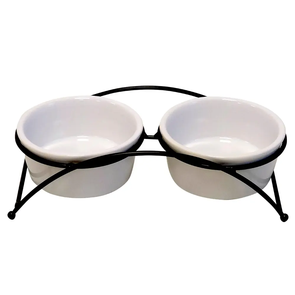 Meilleurs prix pour Gamelle pour chien deux bols en céramique Nobby Pet Filo