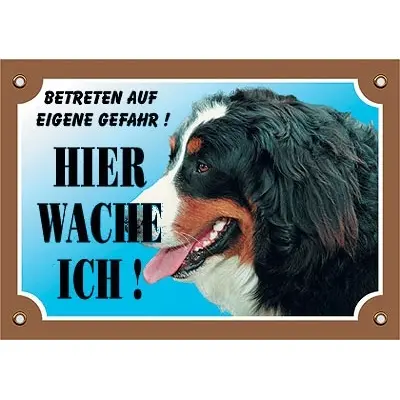 Nobby Pet Noir Dog Display Sign Berner Sennenhund